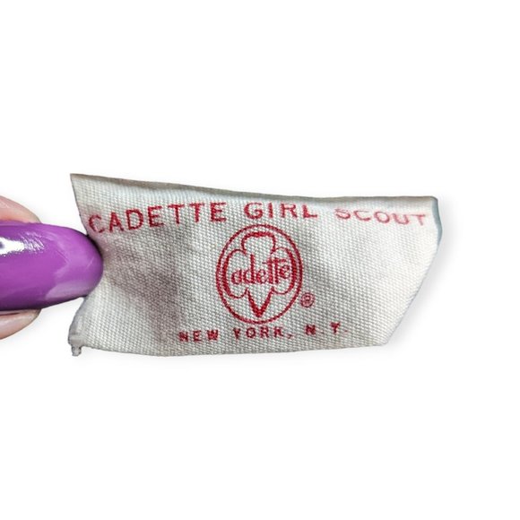 Vintage Cadette Girl Scout Dark Green Skirt - Picture 6 of 10